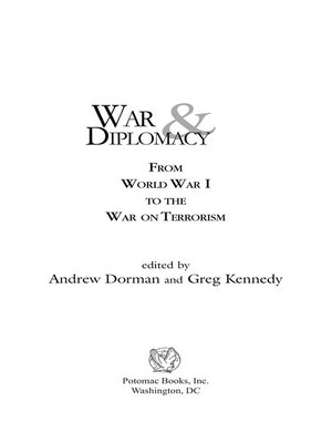 cover image of War and Diplomacy